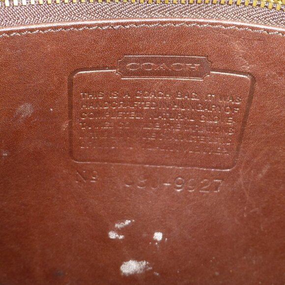 Vintage Coach Women's Willis Full Grain Leather Shoulder Bag J8U-9927 Brown READ - Picture 16 of 16